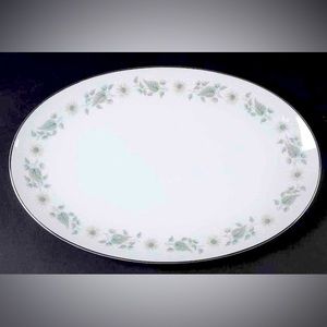 NEW HOLIDAY SERVING DISH - NORITAKE MID CENTURY MODERN PATTERN PLATINUM RIM